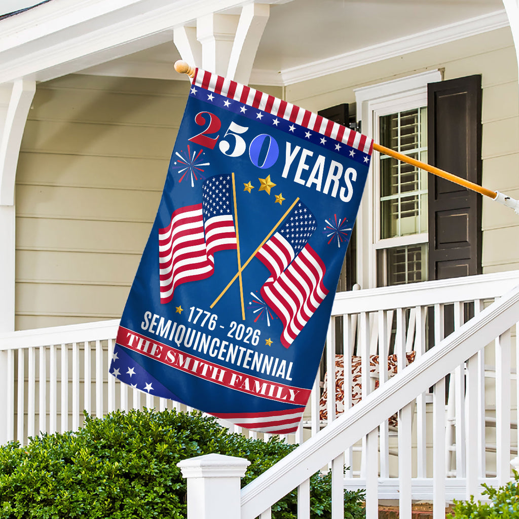 The Family Through All - Personalized Flag