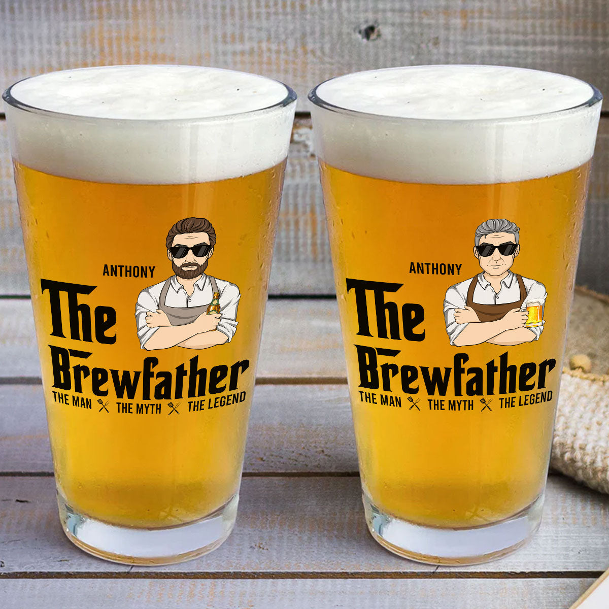 The Brewfather - Personalized Beer Glass