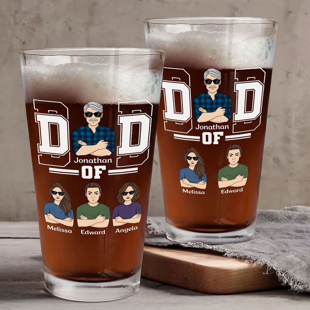 The Greatest Dad - Personalized Beer Glass