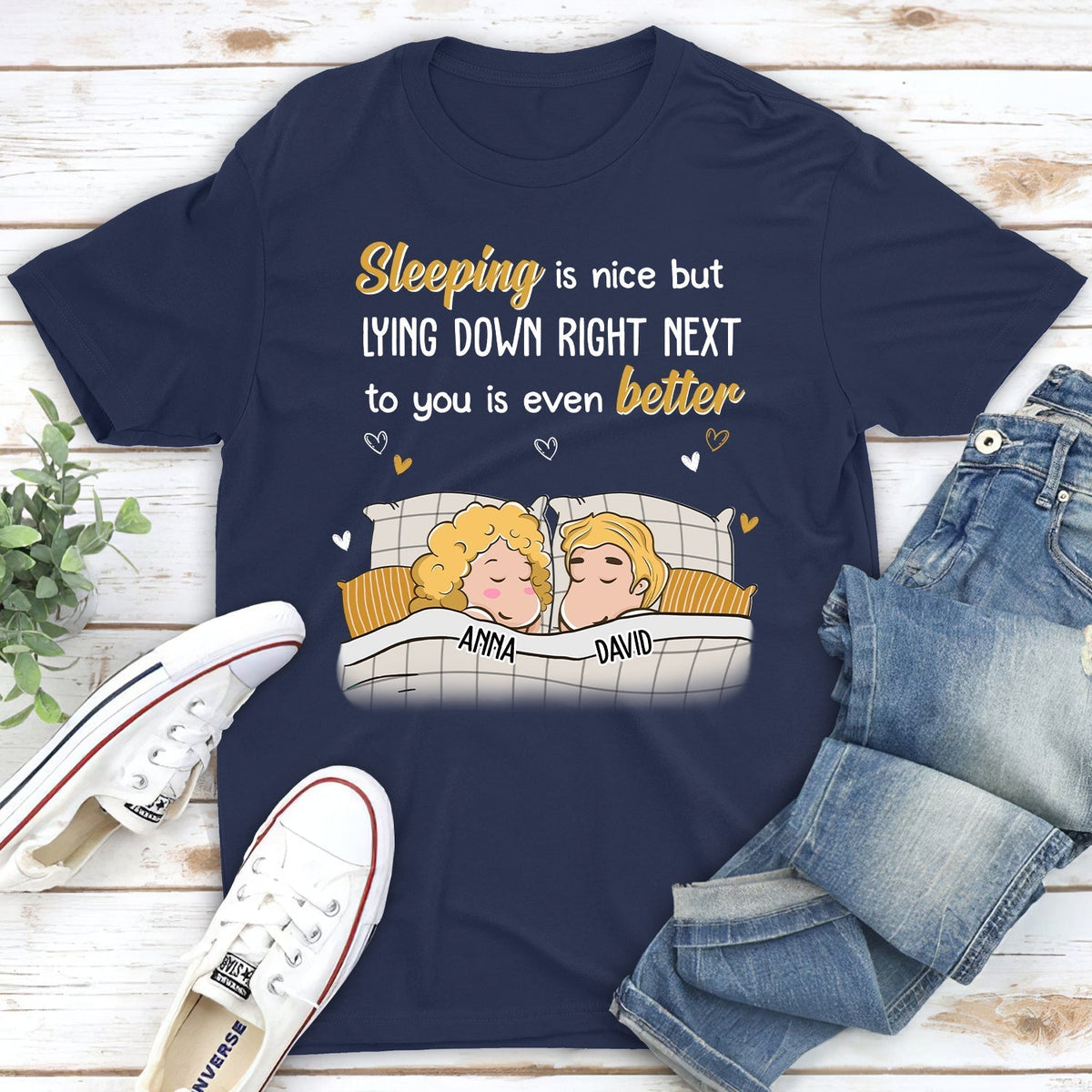 Custom Anniversary Keepsake Gifts For Couple • Even Better - Personalized Classic T-shirt