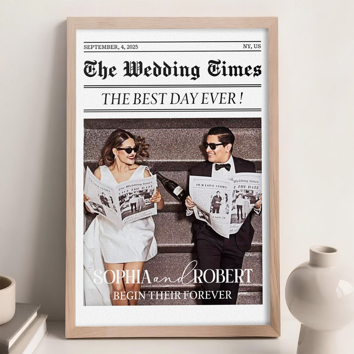 Newlywed Couples - Personalized Poster