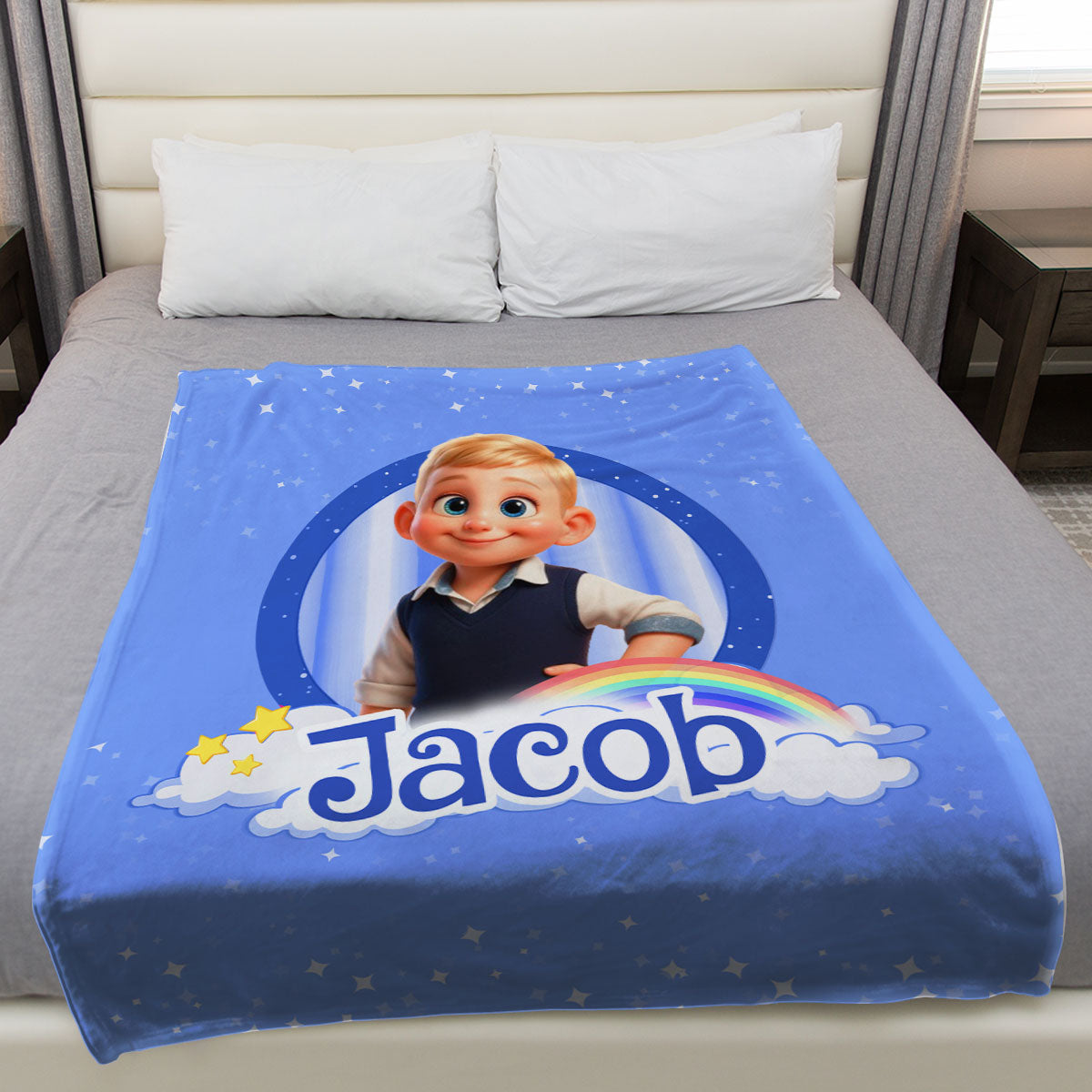 Like A Star - Personalized Fleece Blanket