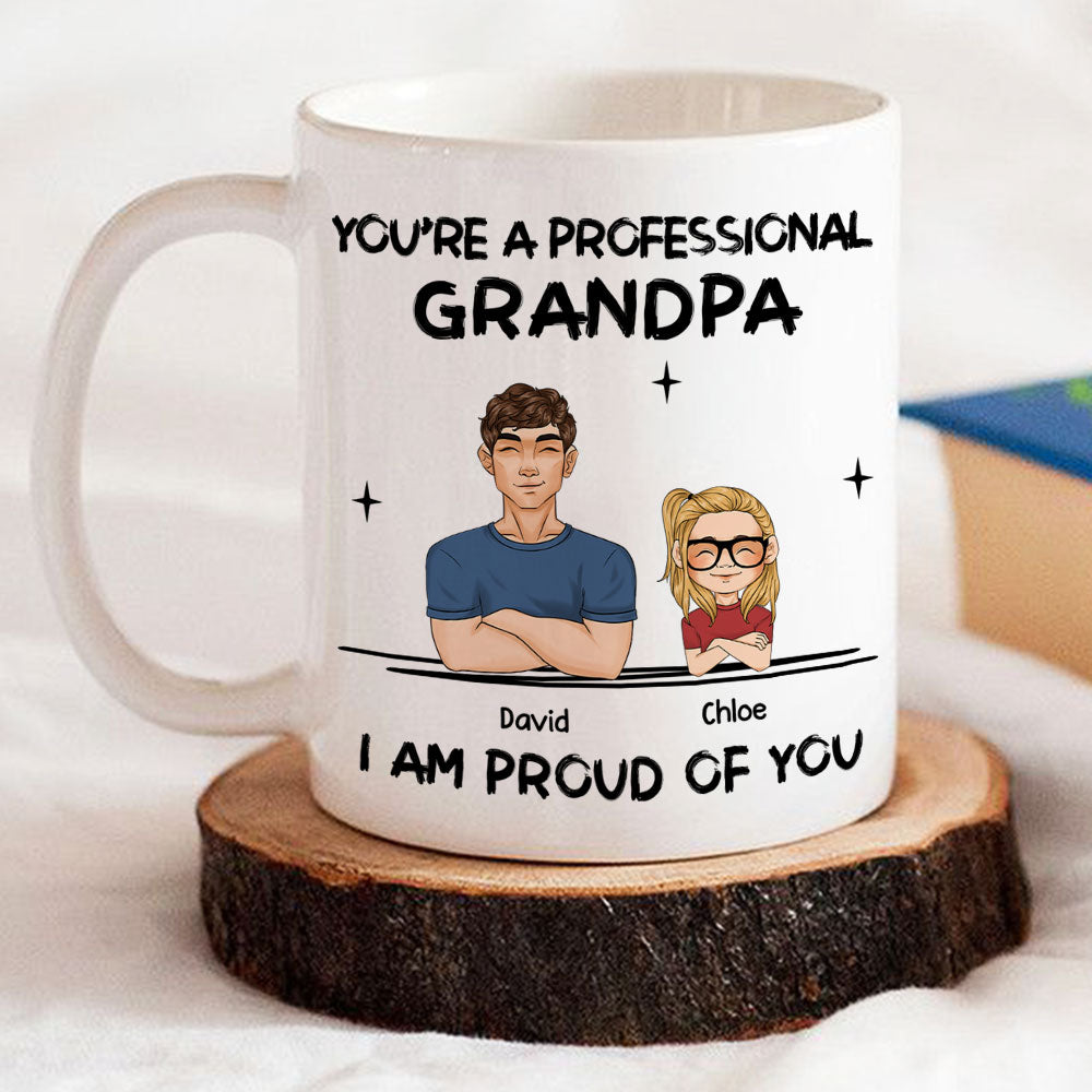 Custom Father's Day, Special Gift for Dad & Grandpa • Professional Grandpa - Personalized Coffee Mug