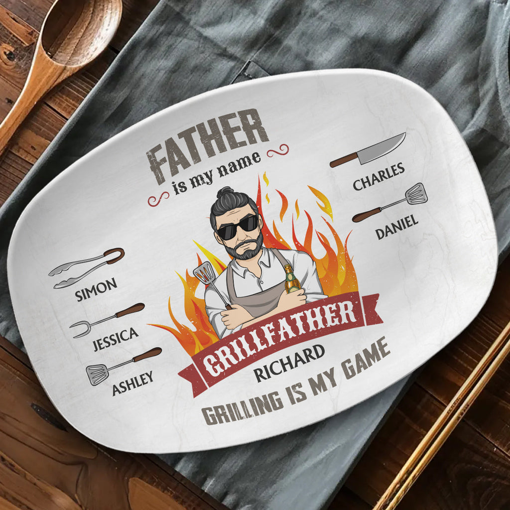 Grilling Is My Game - Personalized Platter