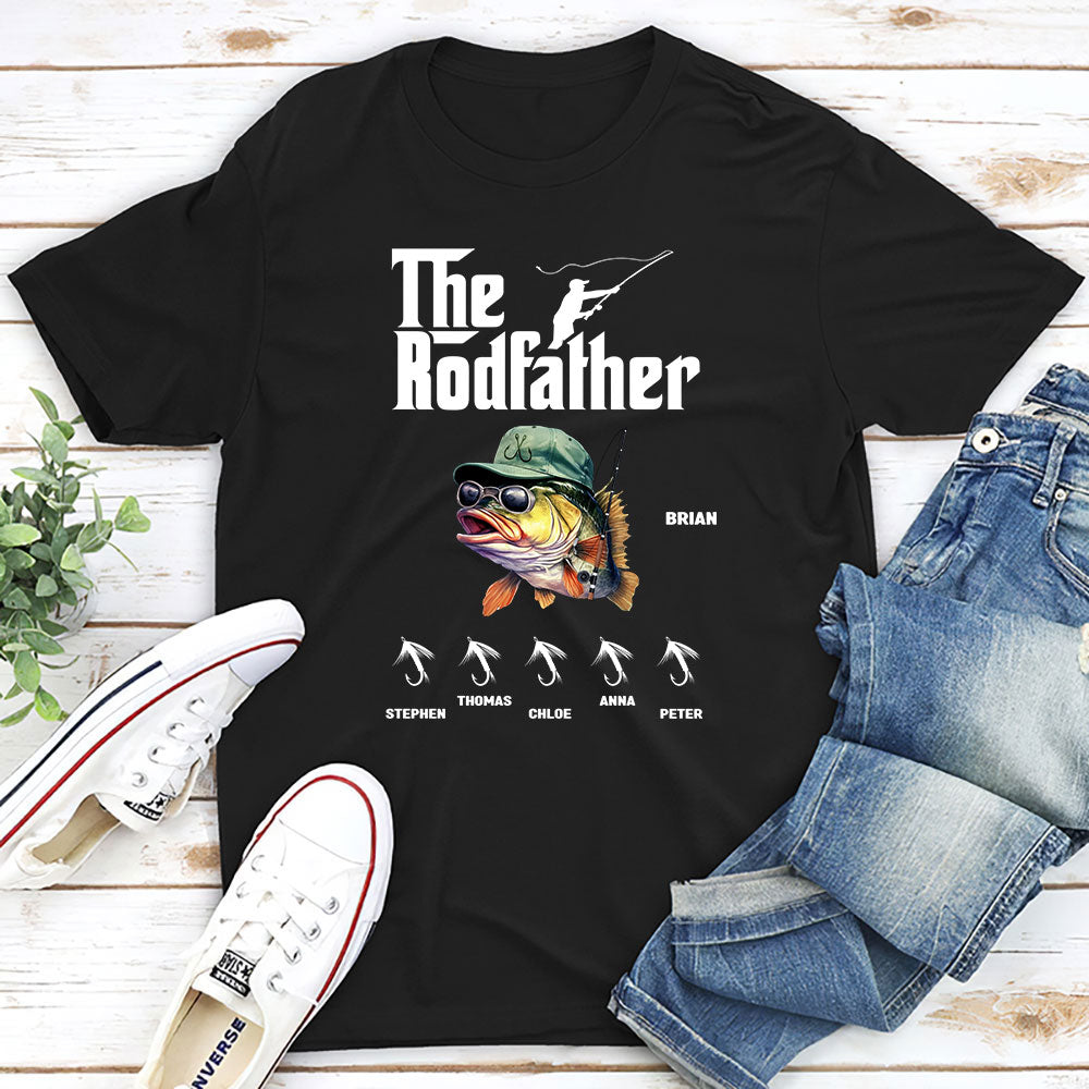 Custom Christmas & Birthday Gift for Dad, Grandpa • The Rodfather - Personalized Shirt