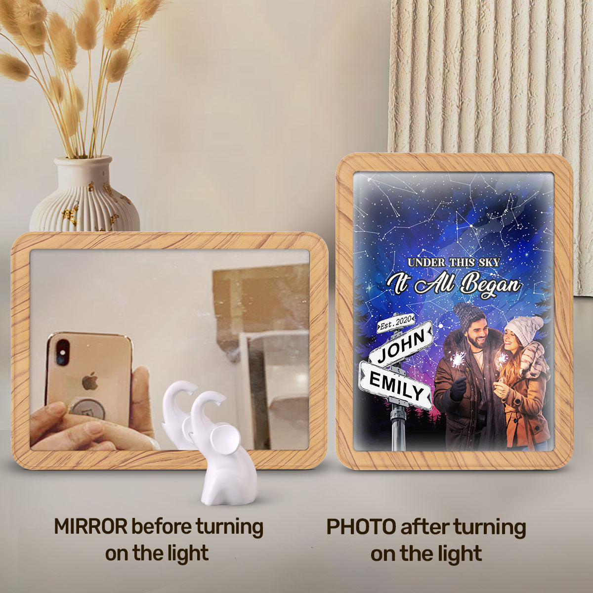 Under The Sky It All Began - Personalized Magic Mirror