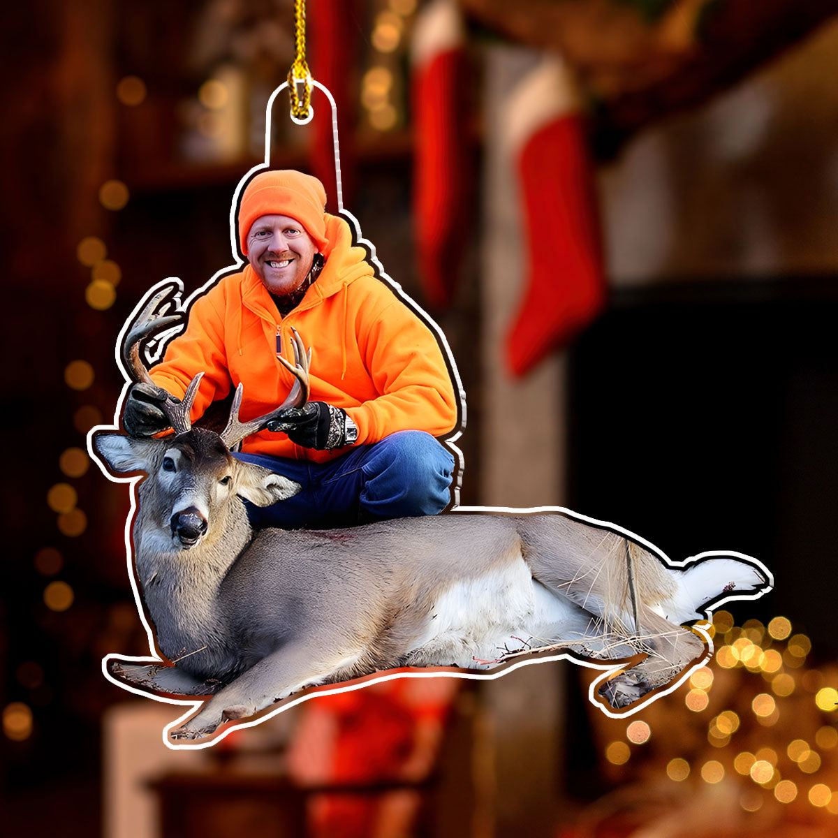Custom Photo Keepsake Christmas Ornament • Photo Ornament For Hunting Lovers - Personalized Acrylic Ornament