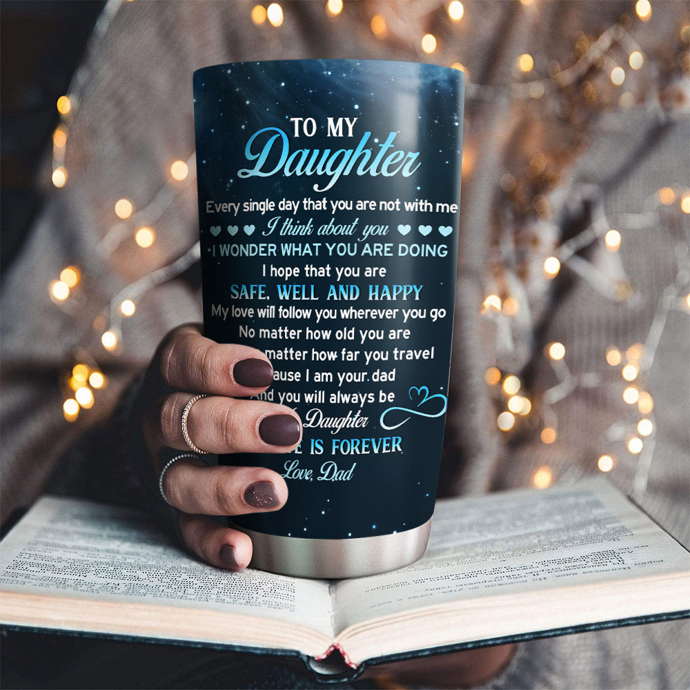 Custom Christmas Birthday Gifts For Dad • Safe, Well And Happy - Personalized Tumbler