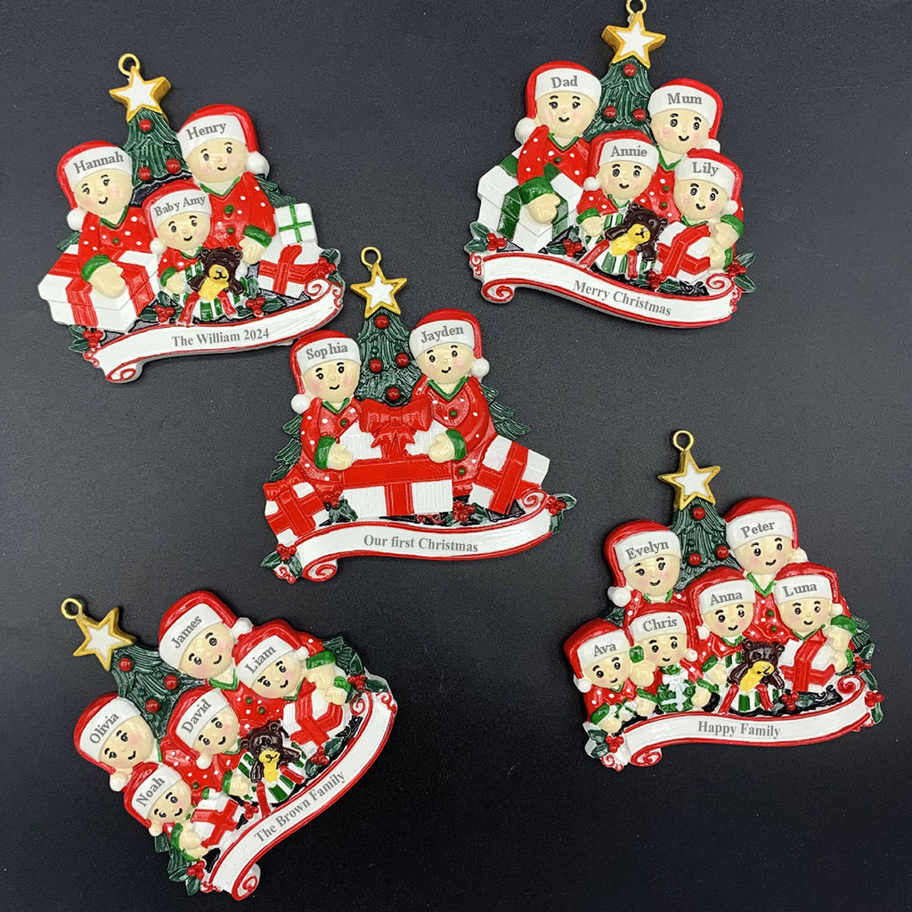 Custom Keepsake Christmas Ornament •  Merry Christmas - Personalized Resin Ornament