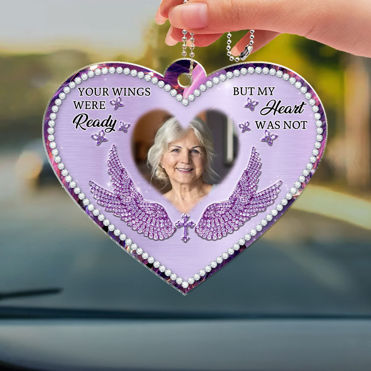 I Will Always Carry Mom With Me - Personalized Car Ornament