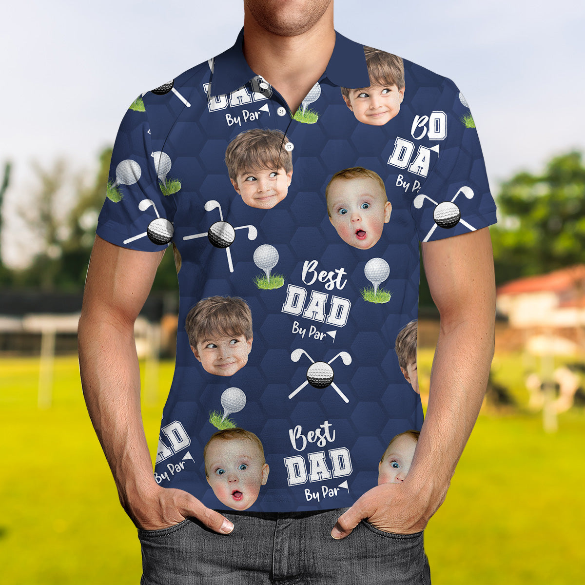 Best Dad By Far Ever - Personalized Polo Shirt