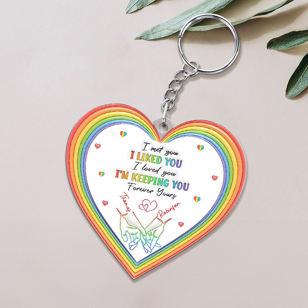 Love is Love - Personalized Acrylic Keychain