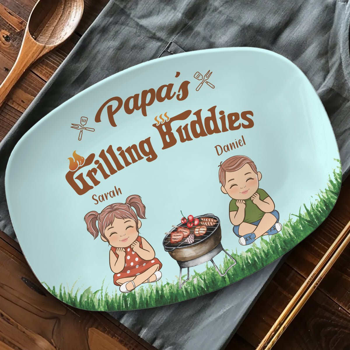Daddy Grill Master - Personalized Platter