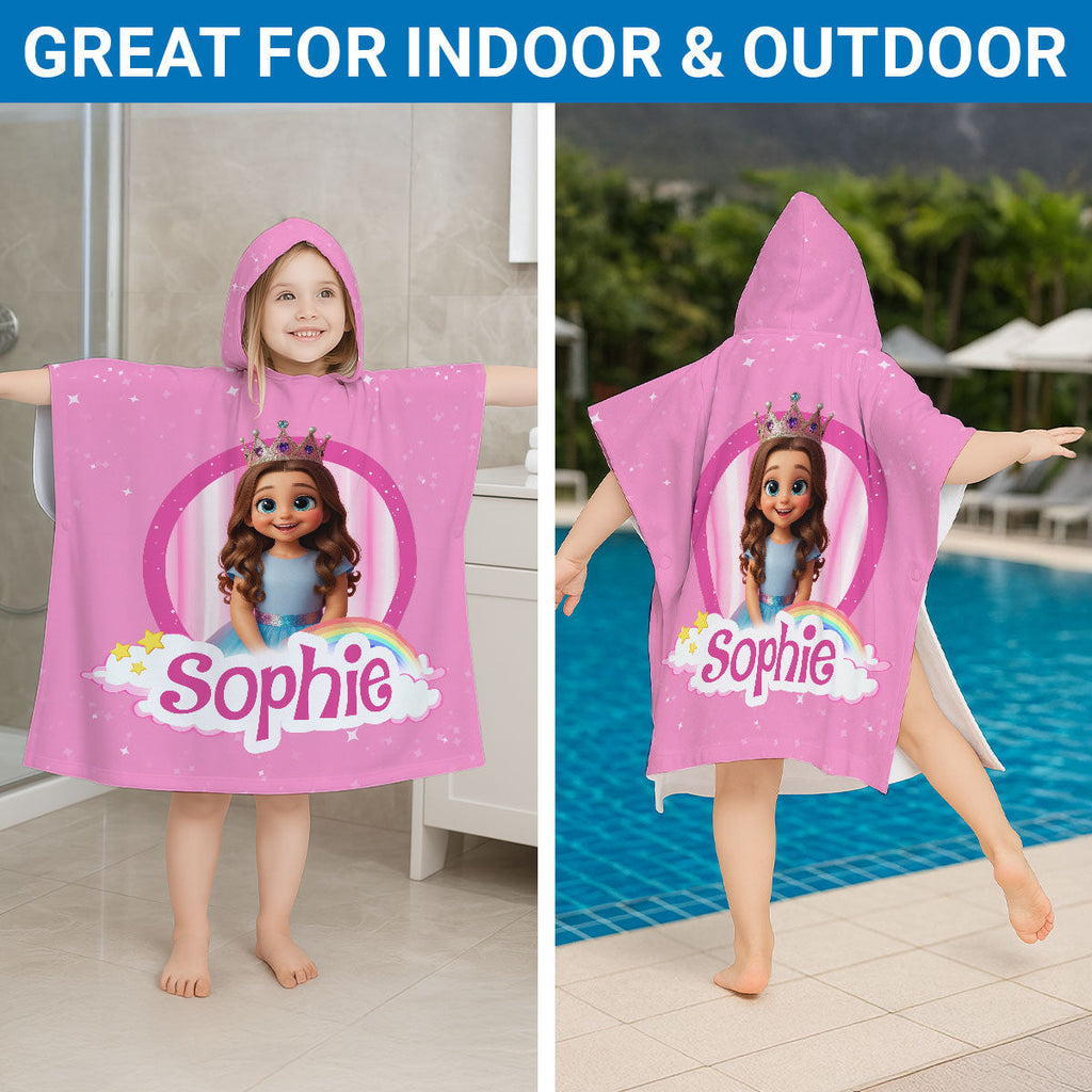 Sparkle Like A Star - Personalized Hooded Beach Towel