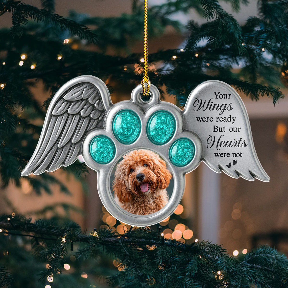Custom Photo Keepsake Christmas Ornament • My Heart Were Not - Personalized Acrylic Ornament
