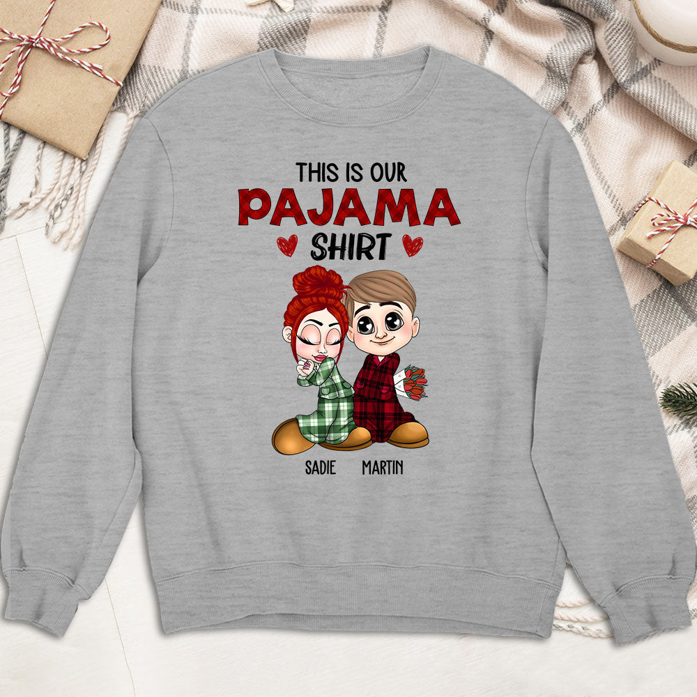Custom Anniversary Keepsake Gifts For Couple • Our Pajama Shirt - Personalized Shirt