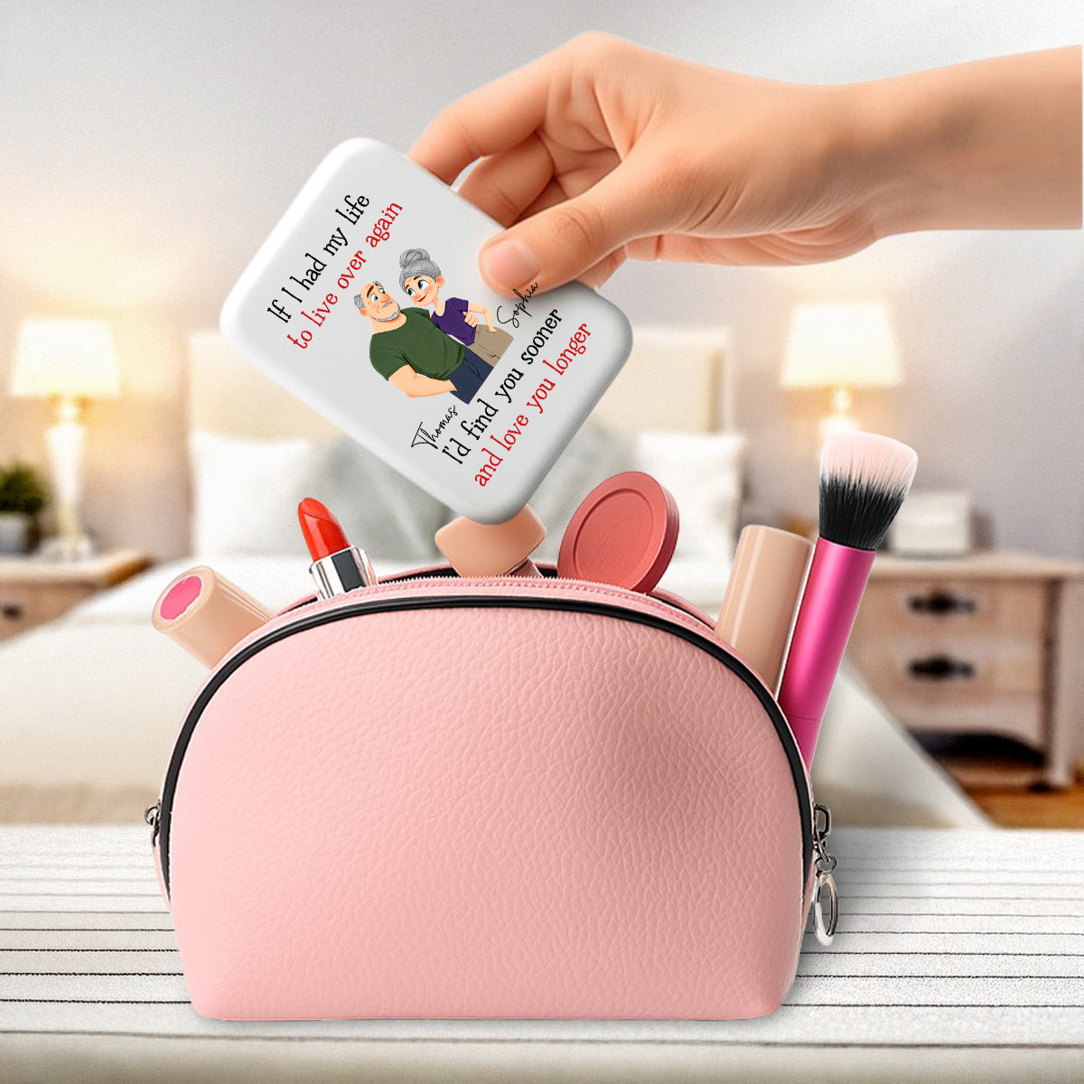 Love You So Much - Personalized LED Pocket Mirror