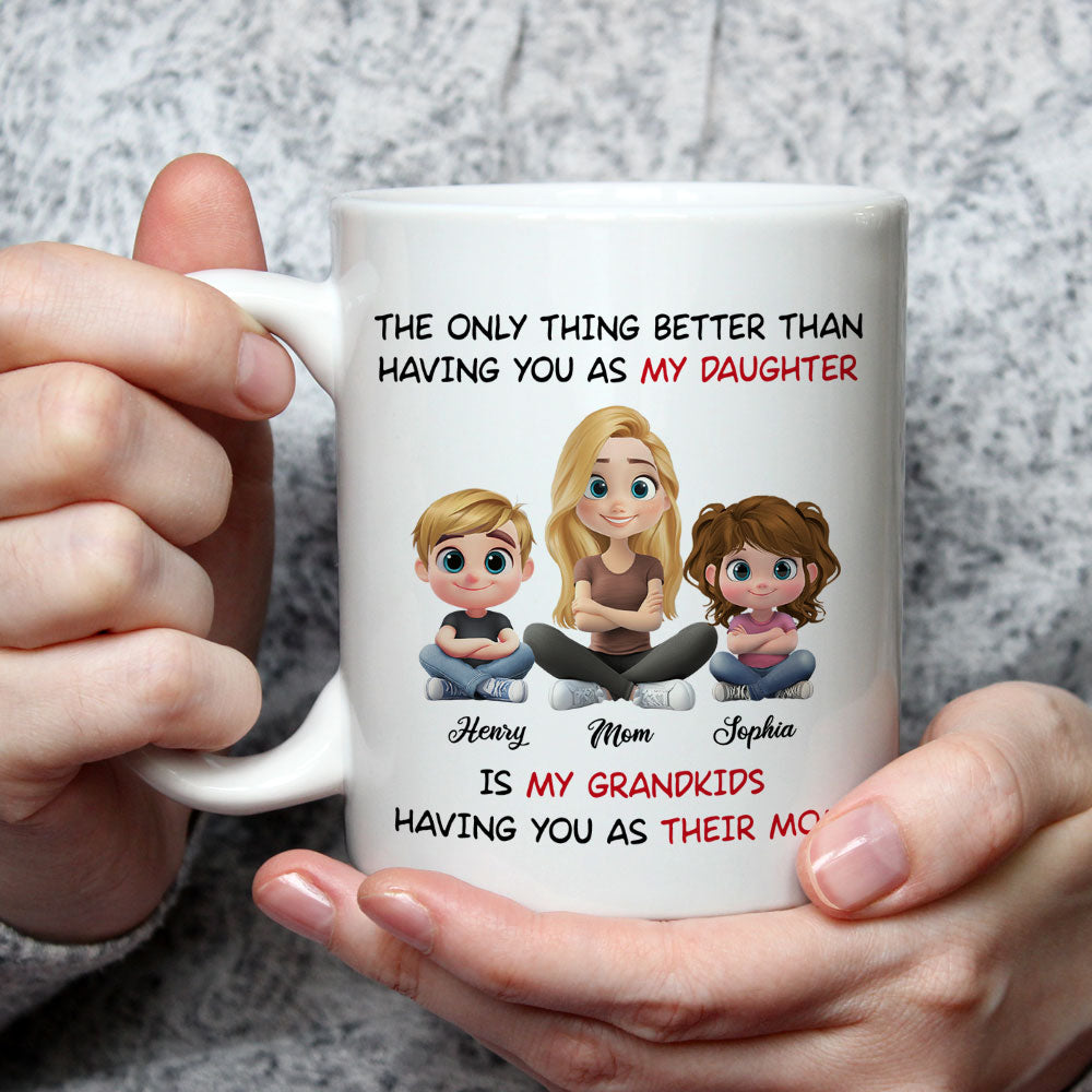 Custom Mother's Day Gift for Daughter • Having You As My Daughter - Personalized Coffee Mug