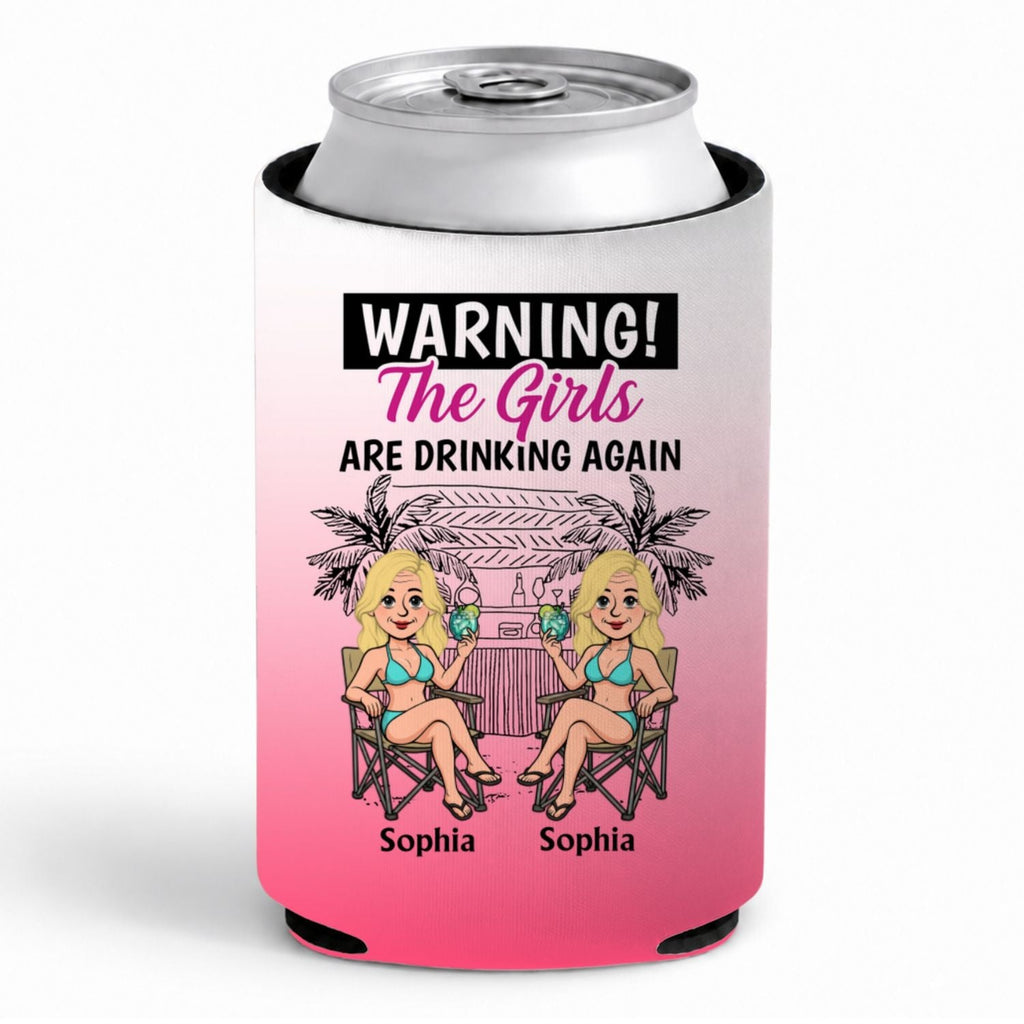 The Girls - Personalized Skinny Can Cooler