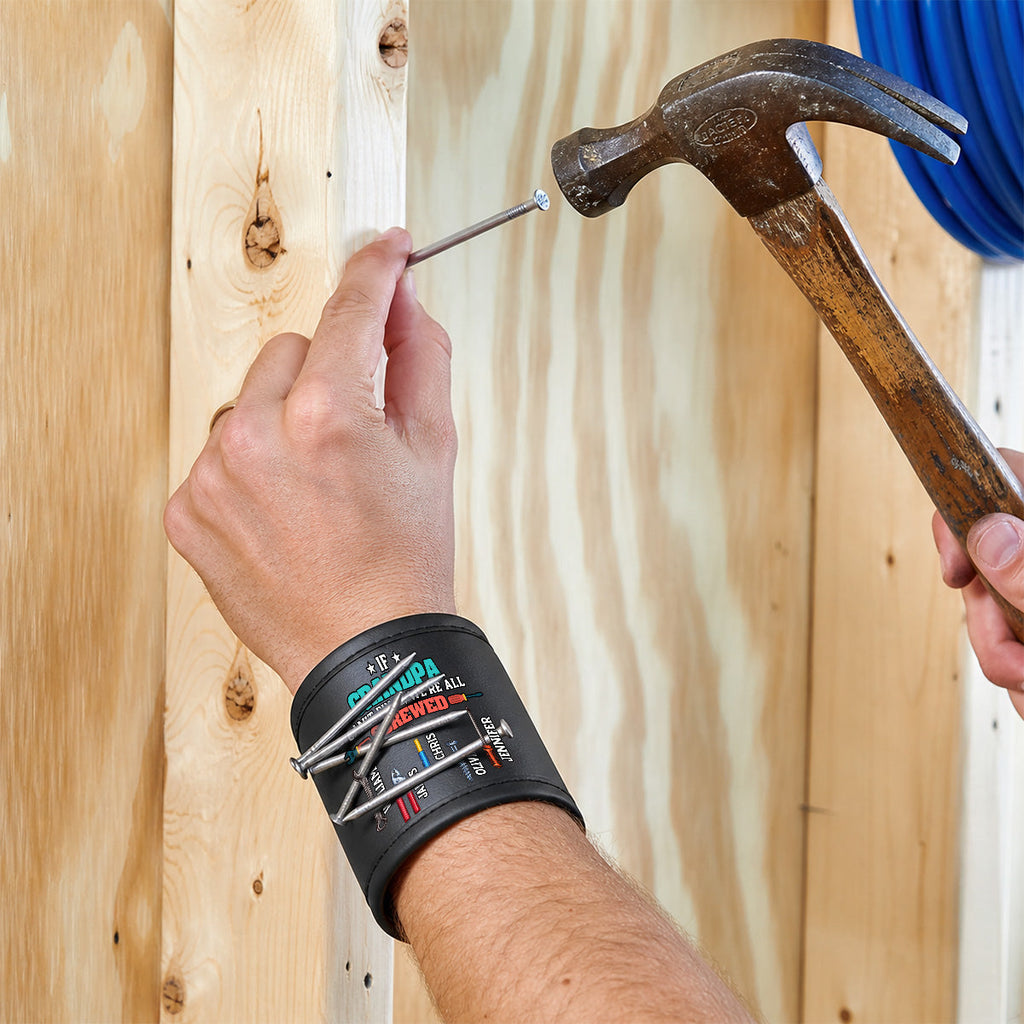 We Are All Screwed - Personalized Magnetic Tool Wristband