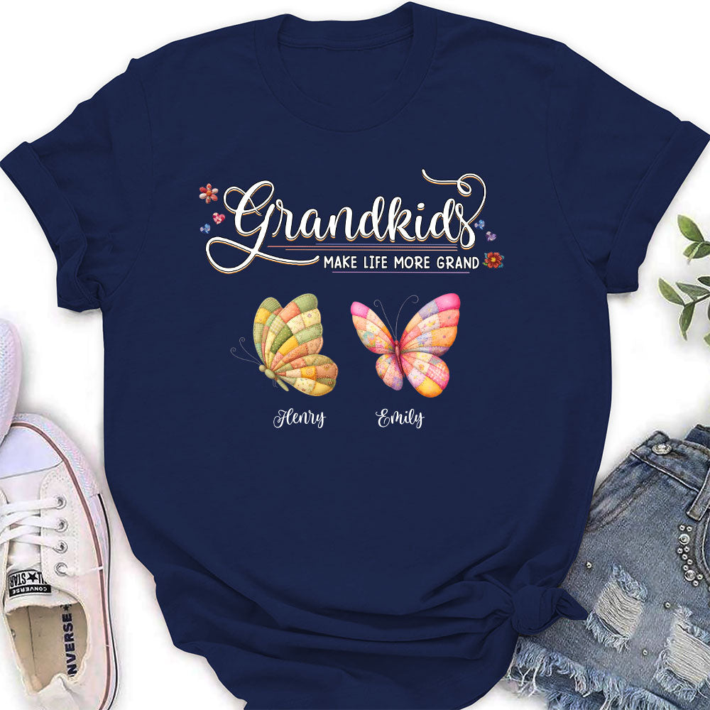 Custom Mother's Day Gift for Mom & Grandma • Grandma Butterflies - Personalized Shirt