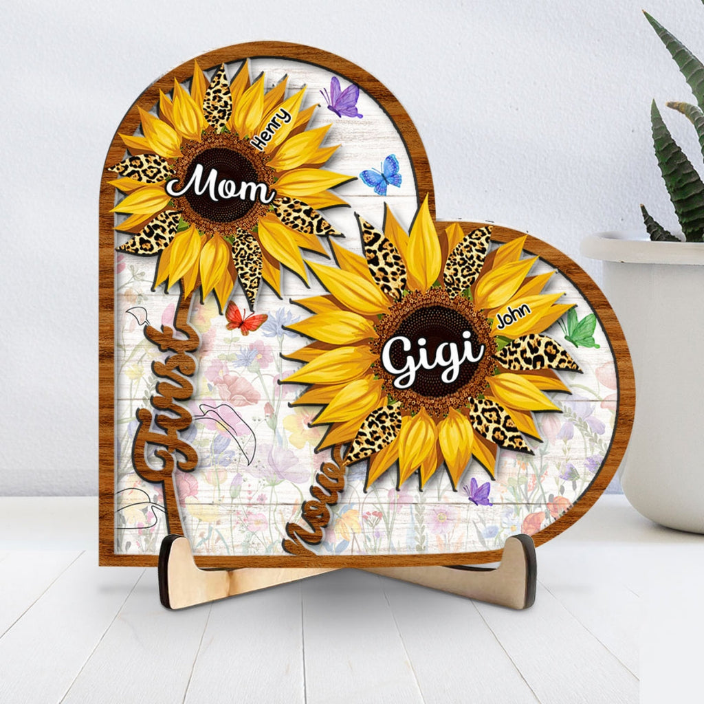 Custom Decor for Mom, Special Gift for Mother • Proud To Be Mom And Grandma - Personalized Wooden Plaque