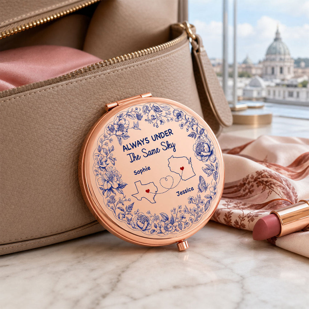 Under The Same Sky - Personalized Compact Mirror