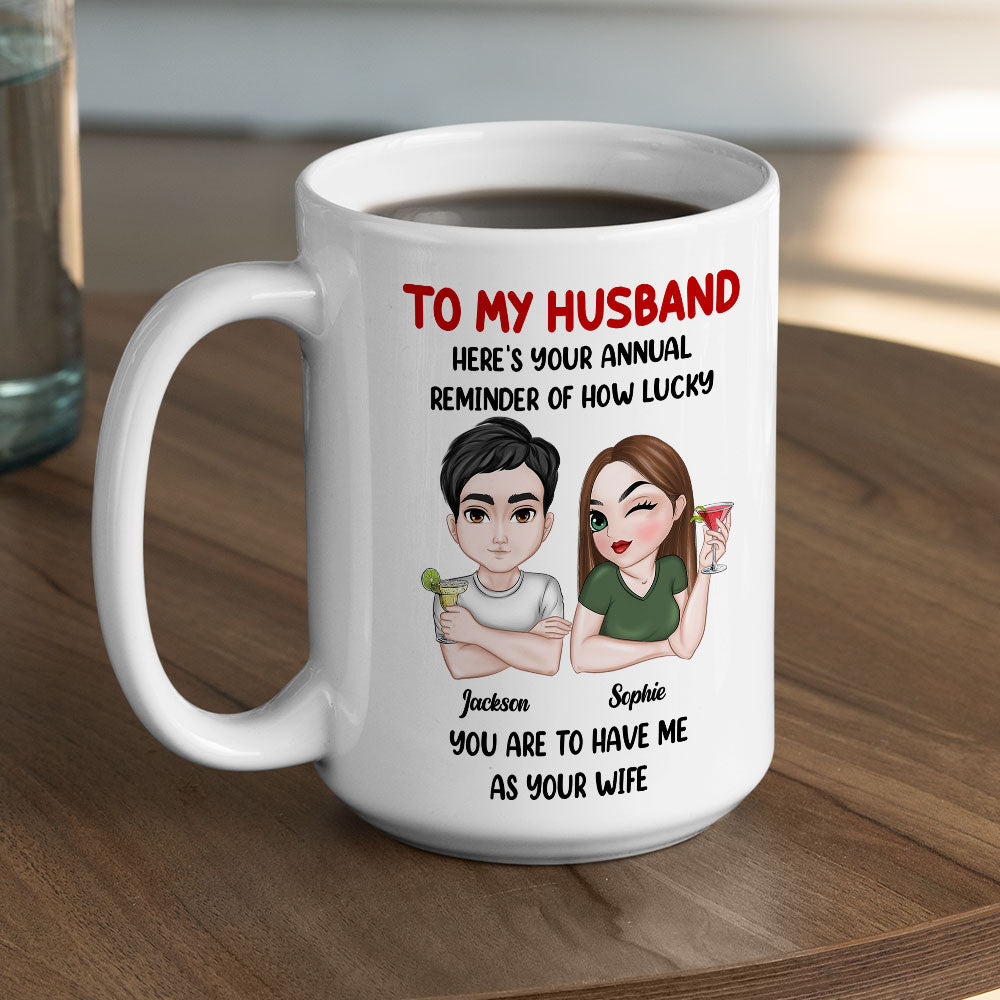 Custom Anniversary Keepsake Gifts For Couple • Your Annual Reminder - Personalized Coffee Mug
