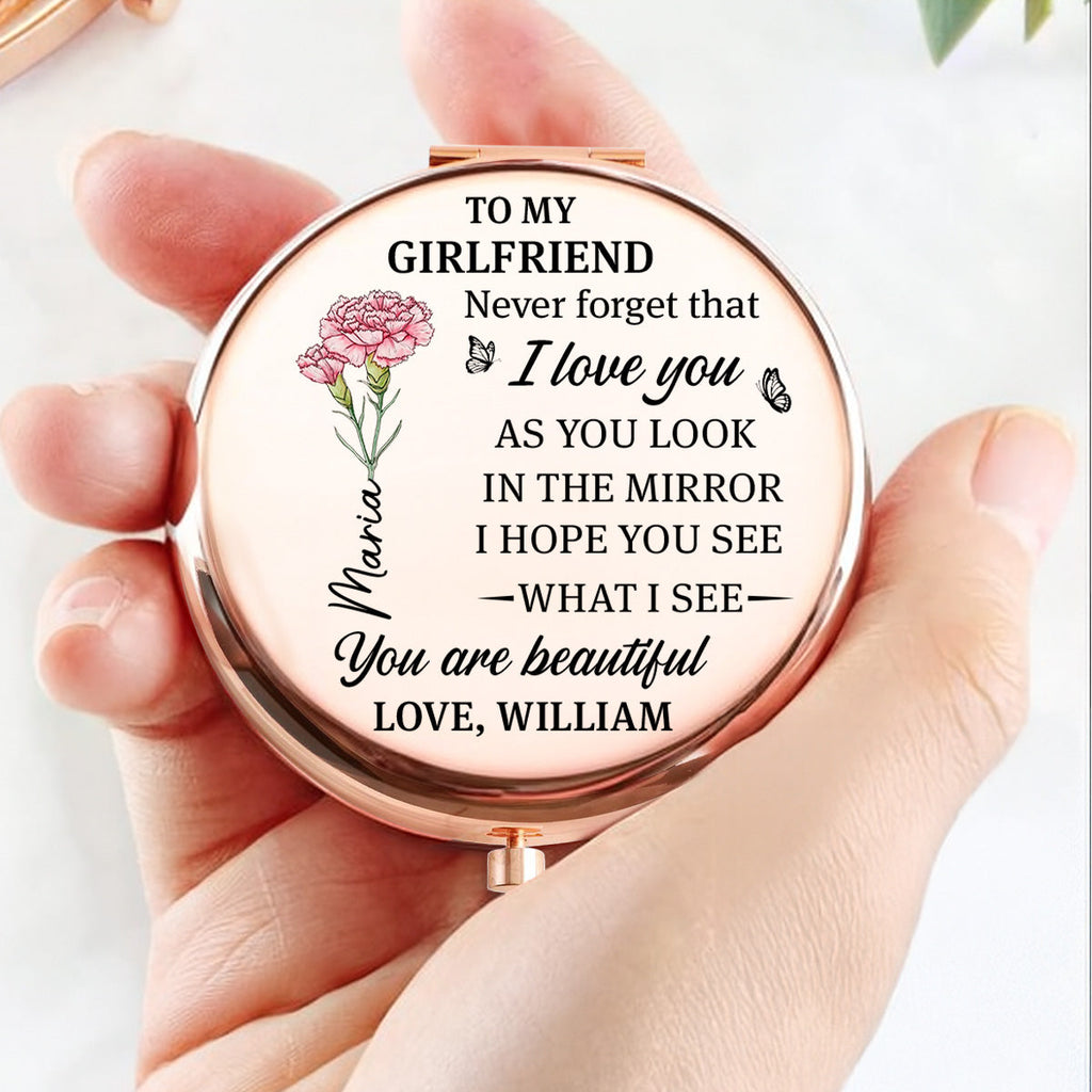 Beauty Begins With You - Personalized Compact Mirror