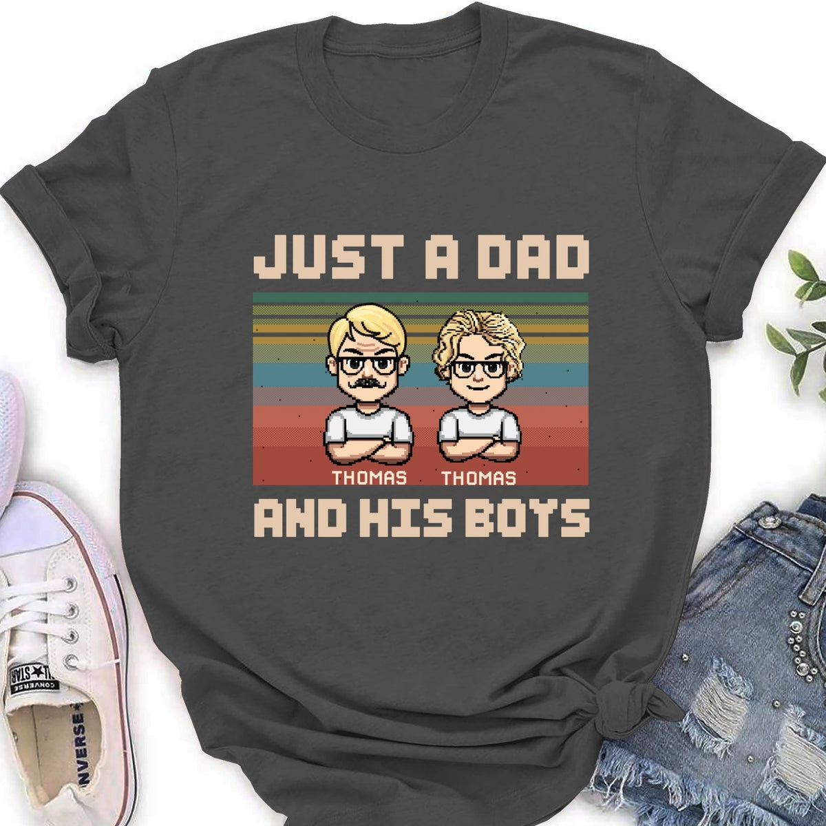 Custom Father's Day, Special Gift for Dad & Grandpa • A Dad And His Daughter - Personalized Shirt