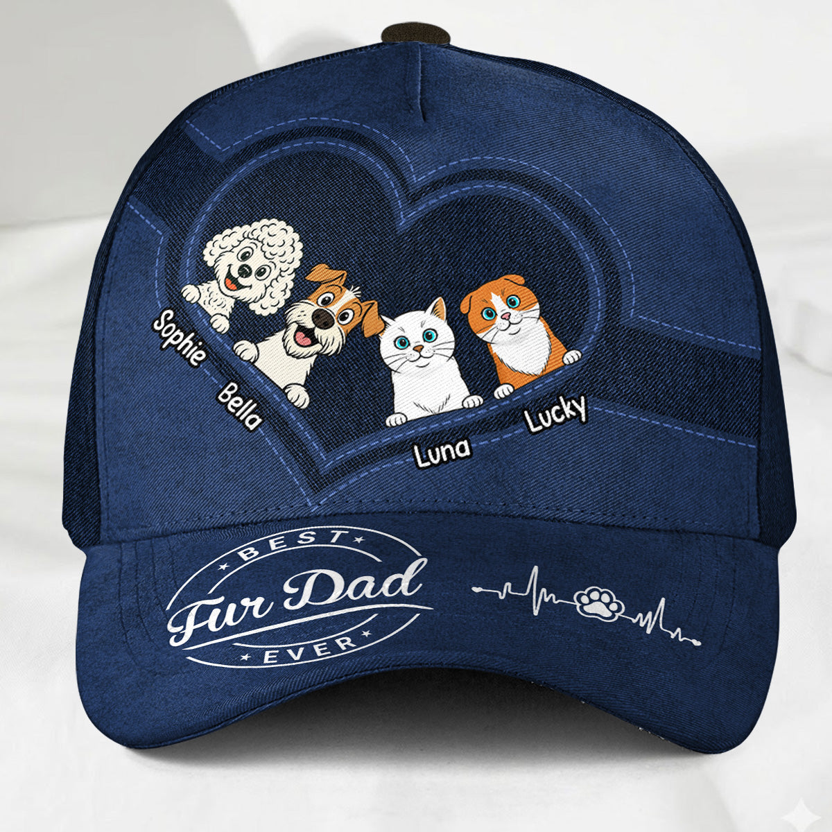 Happiness Starts With Pet- Personalized Classic Cap