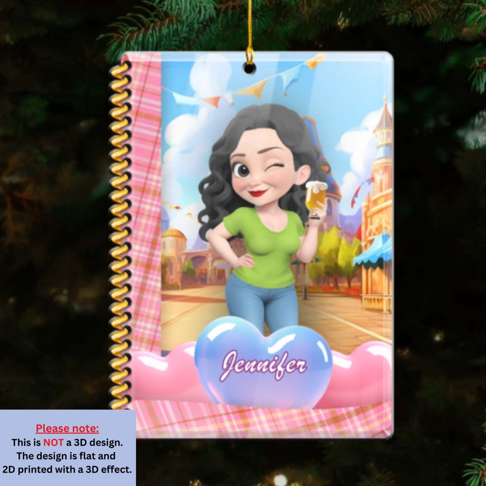 Custom Friendship Christmas Ornament, Best Friend Gift •  Our Magical Moments - Personalized Acrylic Ornament