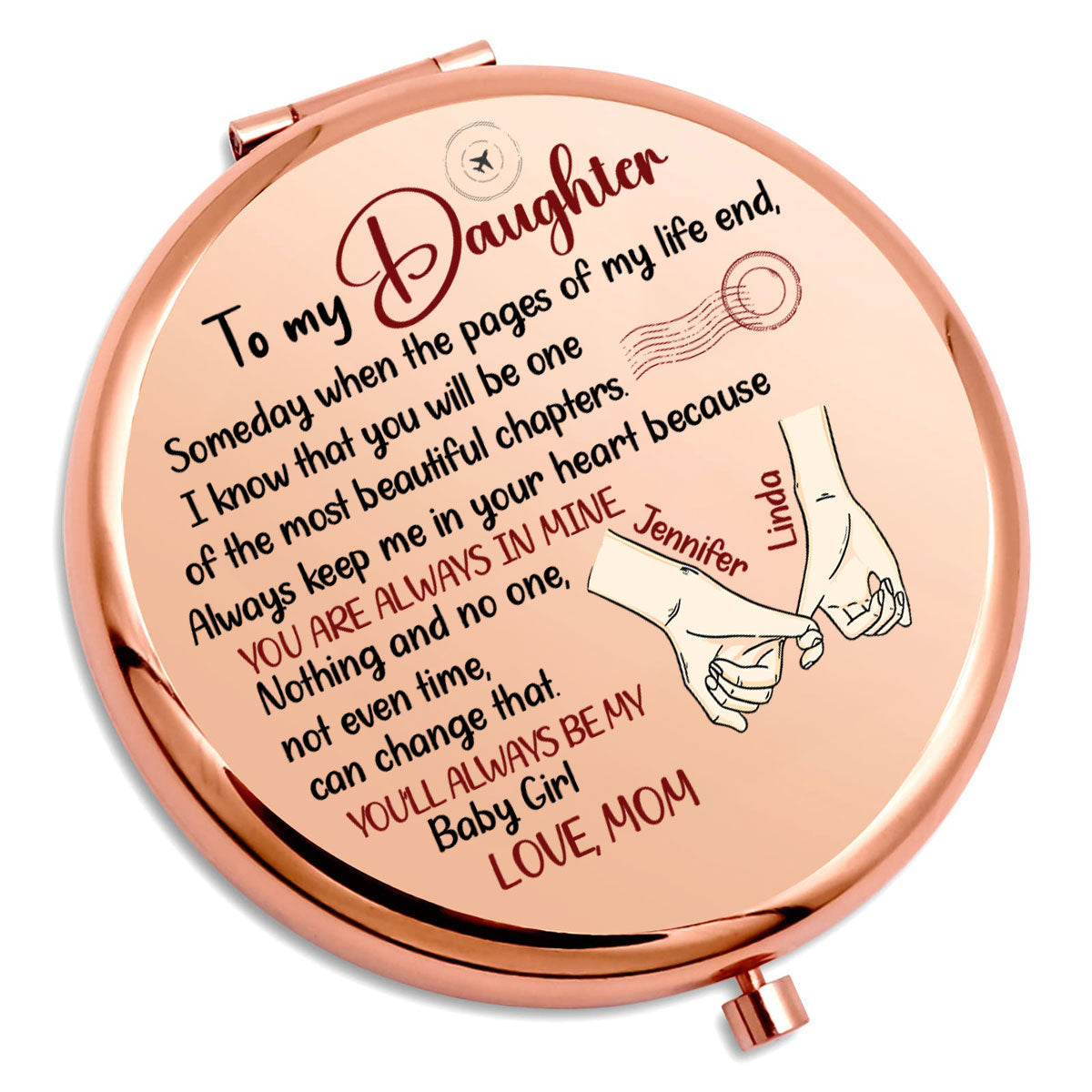 The Most Beautiful Chapters - Personalized Compact Mirror