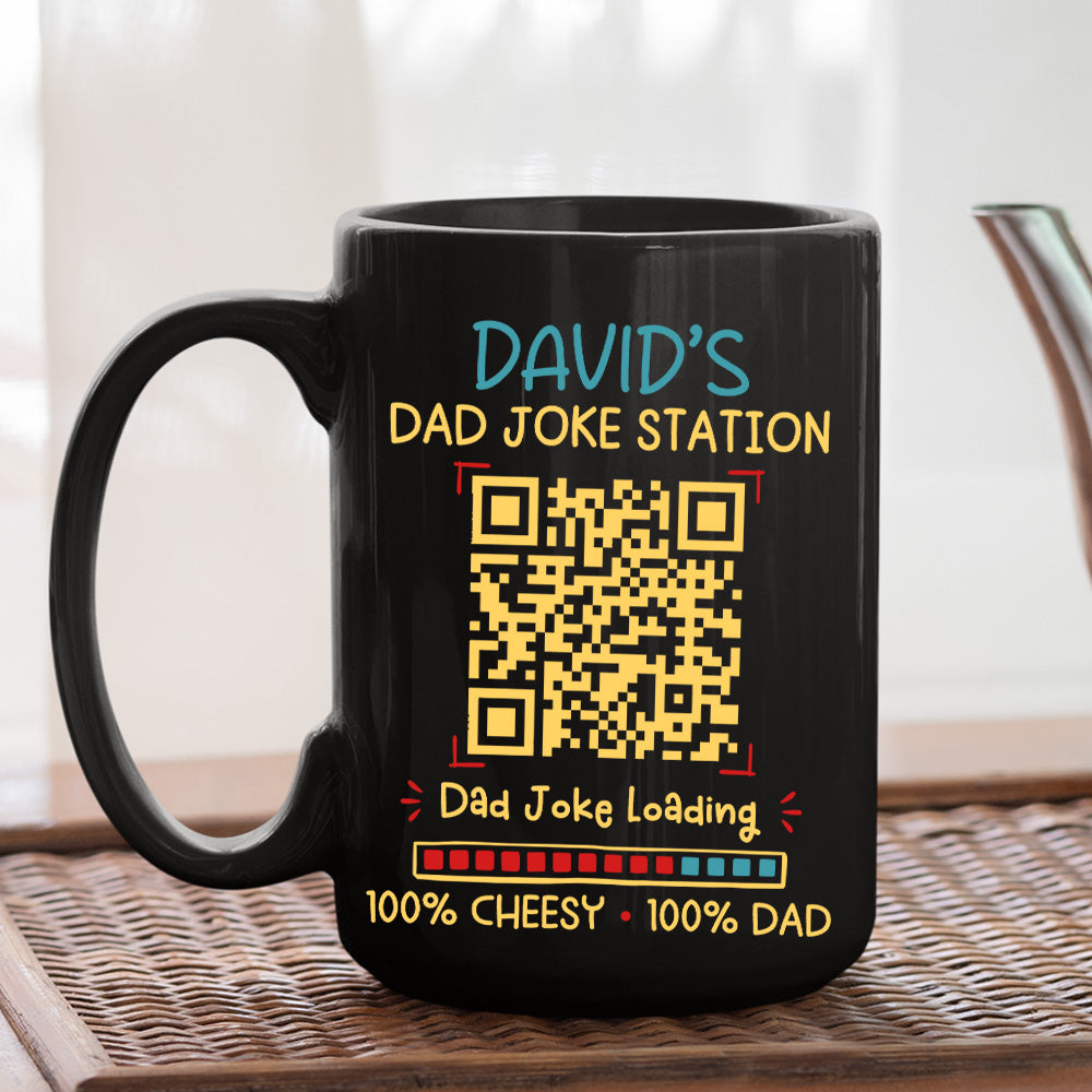 Custom Christmas & Birthday Gift for Dad • Cheesy Dad Joke - Personalized Coffee Mug