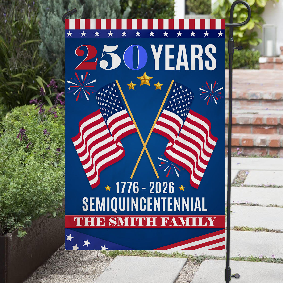The Family Through All - Personalized Flag