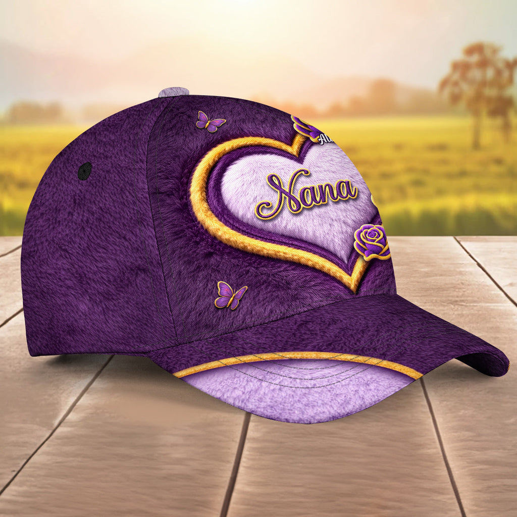 Grandma Flowers - Personalized Classic Cap