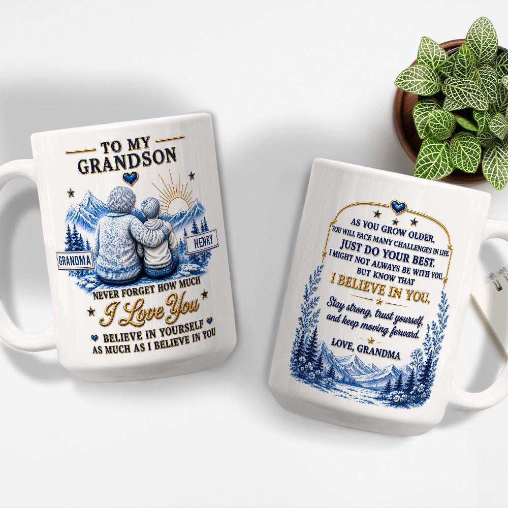 Custom Christmas & Birthday Keepsake Gift • My Love Always Follows You - Personalized 3D Inflated Effect Mug