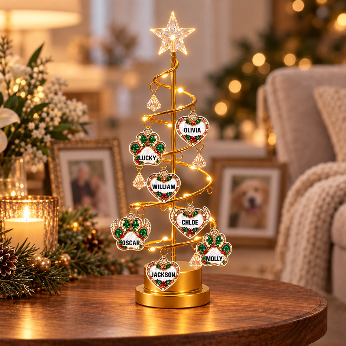 Emerald Memory Tree - Personalized LED Tree Lights