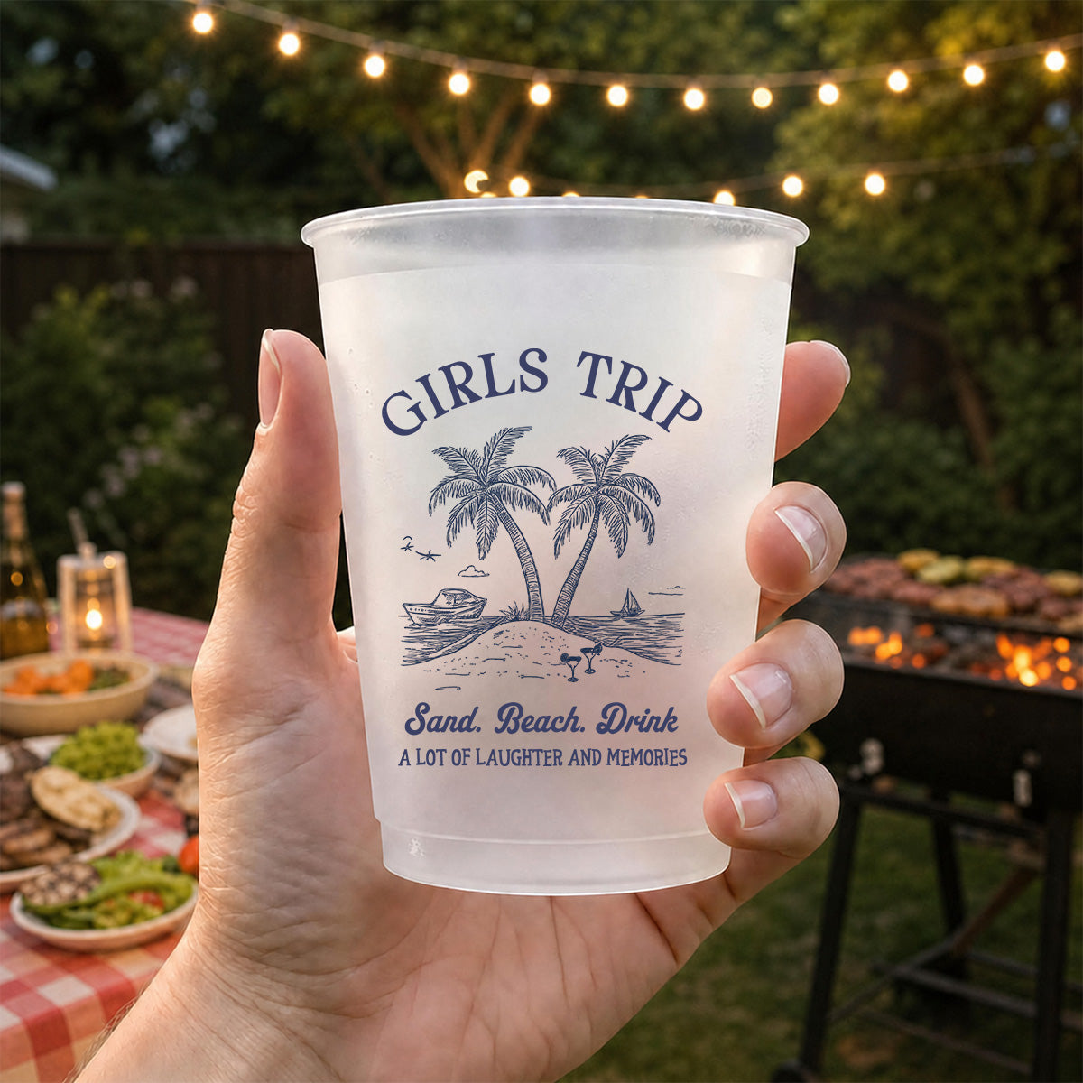 Friends Trip - Personalized Frosted Cup