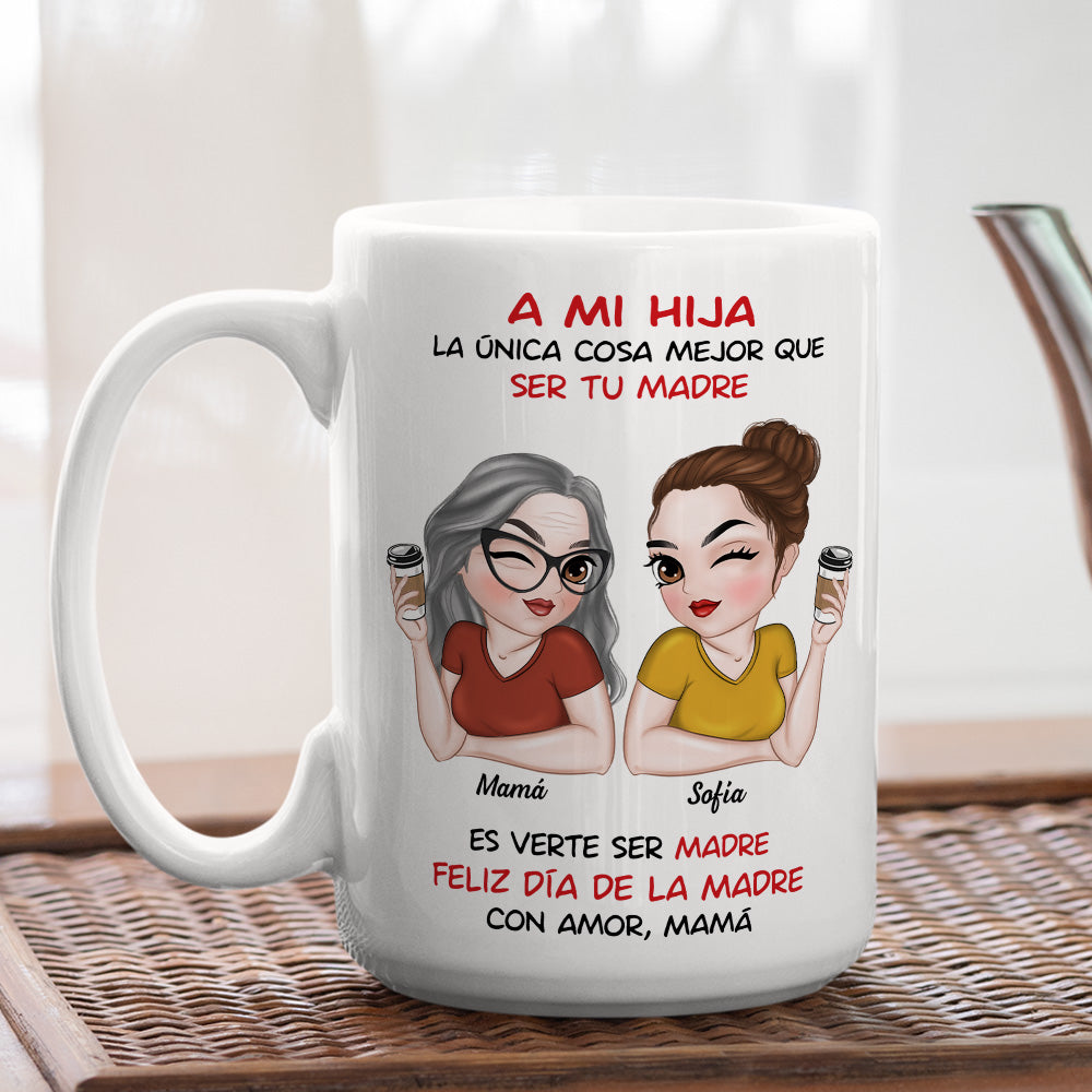 Custom Mother's Day Gift for Daughter • Mi Amor Por Ti Infinito - Taza Personalizada de Café