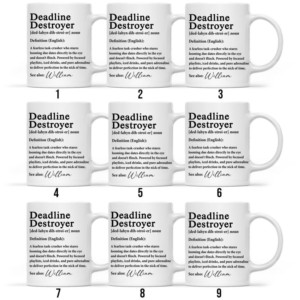 Custom Coworker, Christmas & Birthday Team Appreciation Gift • Funny Title - Personalized Coffee Mug
