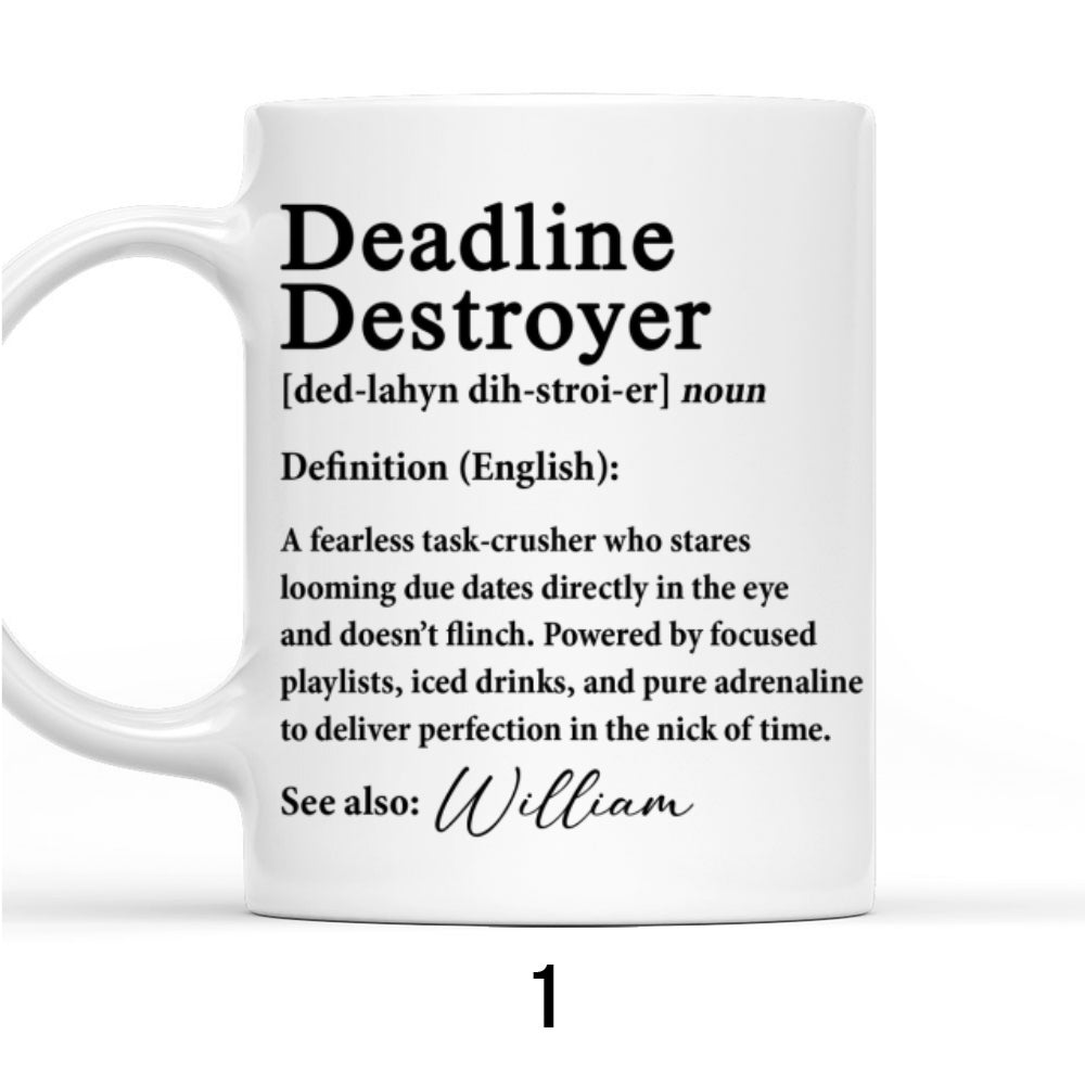 Custom Coworker, Christmas & Birthday Team Appreciation Gift • Funny Title - Personalized Coffee Mug