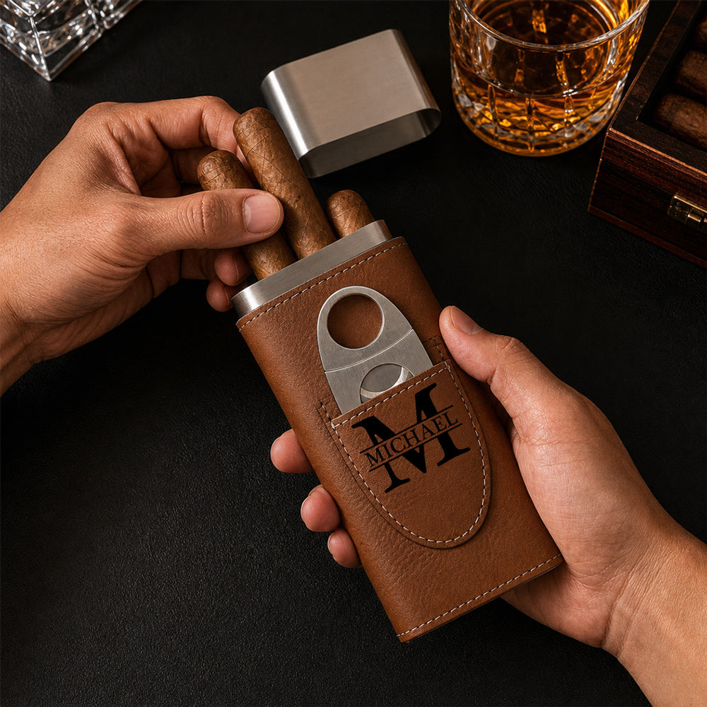 In The Backyard - Personalized Cigar Case