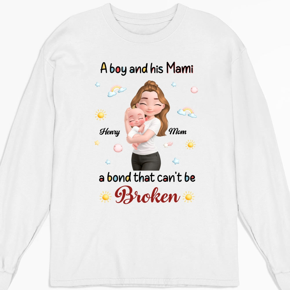 Custom Christmas & Birthday Keepsake Gift • A Baby And Mama - Personalized Shirt
