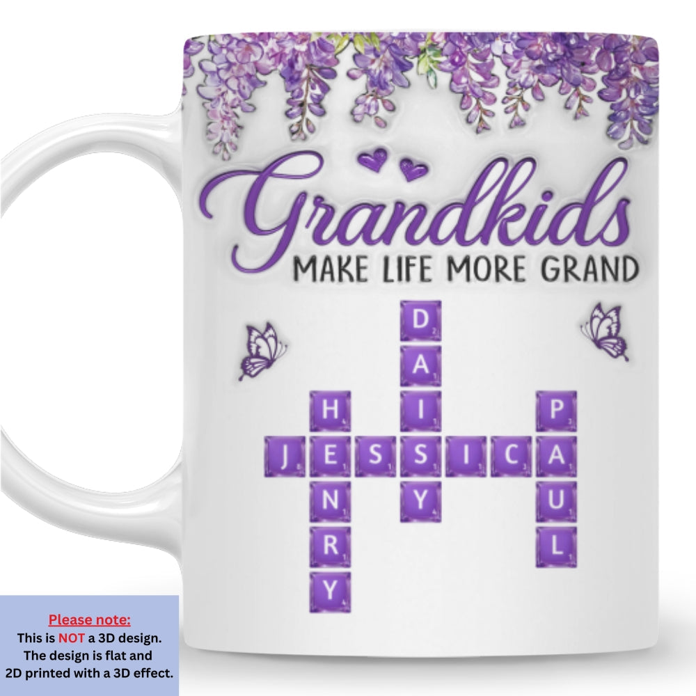 Custom Christmas & Birthday Gift For Grandma • Our Grandma - Personalized 3D Inflated Effect Mug