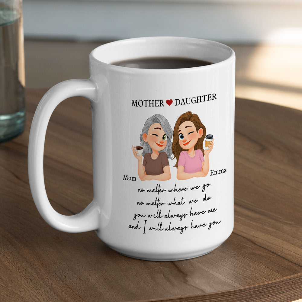 Custom Mother's Day Gift for Mom & Grandma • You Will Always Have Me Mom - Personalized Coffee Mug