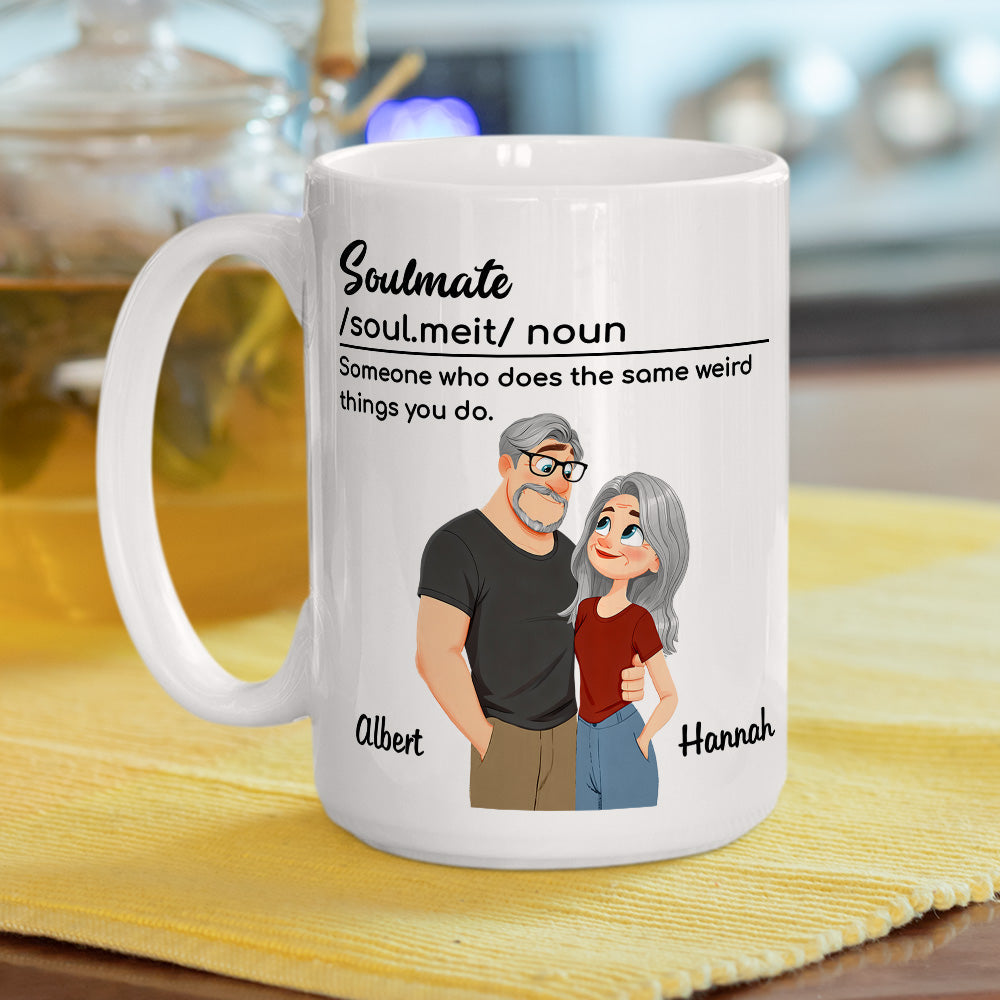 Custom Anniversary Keepsake Gifts For Couple • What Soulmates Do - Personalized Coffee Mug
