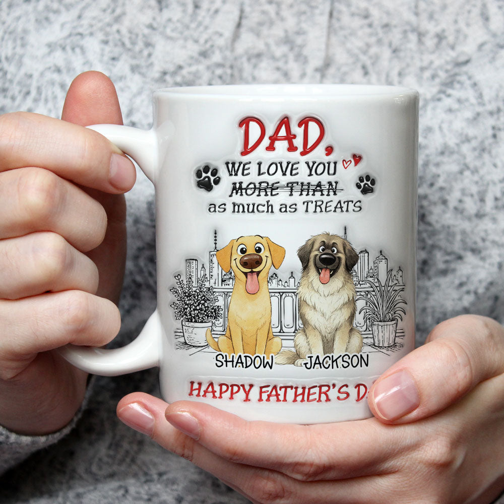Custom Christmas & Birthday Keepsake Gift • More Than - Personalized 3D Inflated Effect Mug
