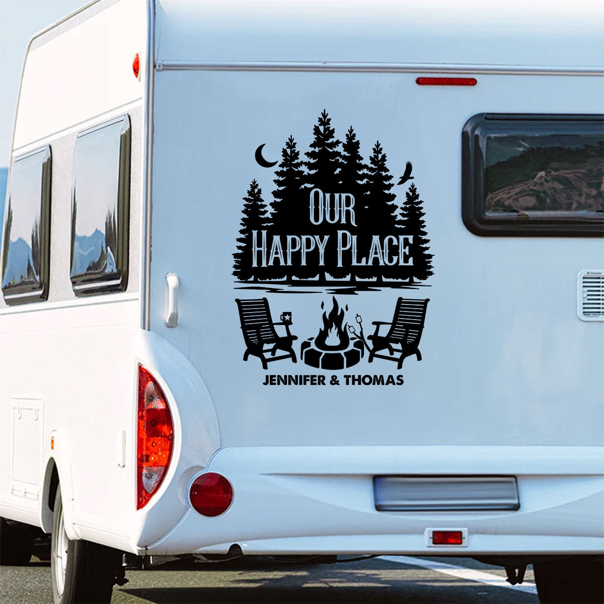 Our Happy Place - Personalized Decal