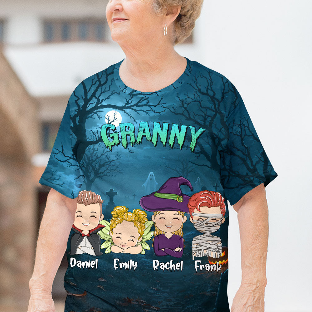 Granny Of My Babies - Personalized All-over-print T-shirt